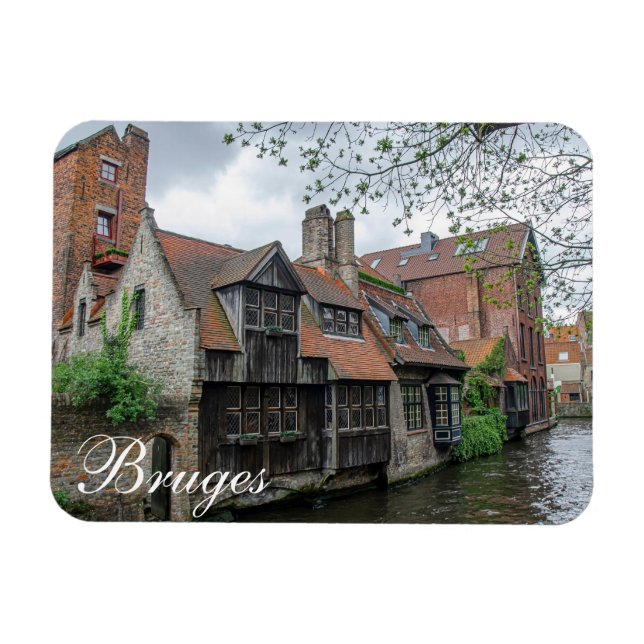 Bruges old town in Belgium Magnet (Horizontal)