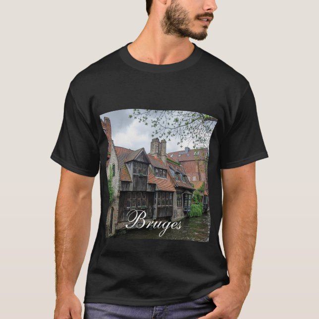 Bruges old town in Belgium T-Shirt (Front)