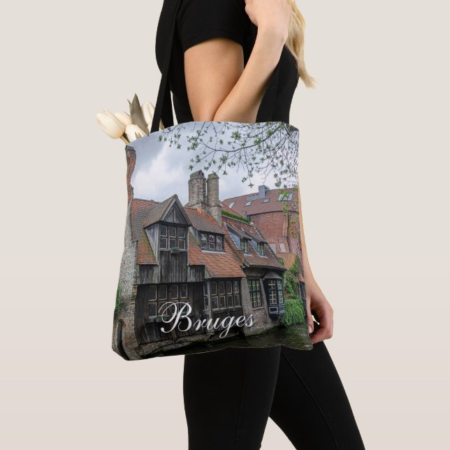 Bruges old town in Belgium Tote Bag (Close Up)