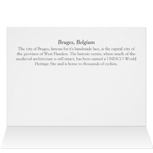 Bruges Open Door with Bicycle (Inside Horizontal (Top))