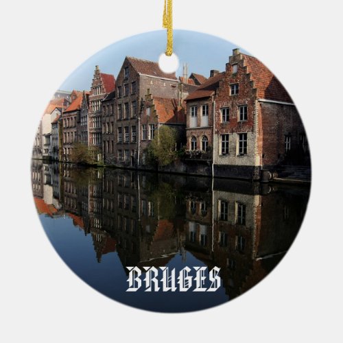 Bruges Scenic Circle Ornament