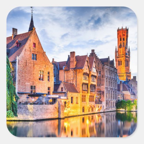 Bruges Square Sticker