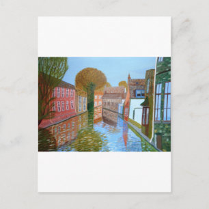 Brugge canal postcard