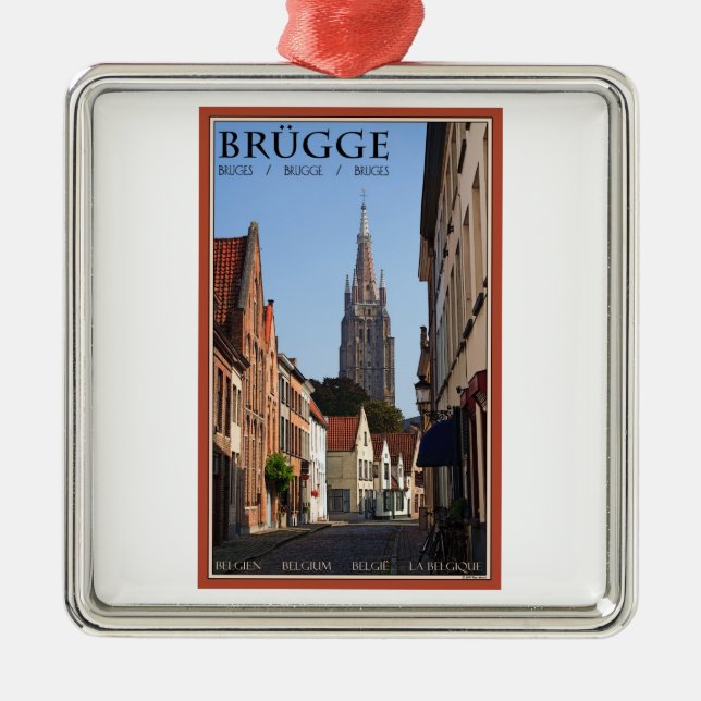 Brugge Metal Ornament (Front)