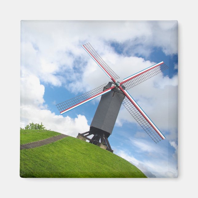 Brugge Windmill Magnet (Front)