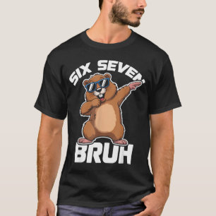Bruh 67 Funny Groundhog 6-7 Meme Pyjamas Boys Girl T-Shirt