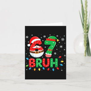 Bruh 67 Six Seven 6 7 Meme Christmas Card