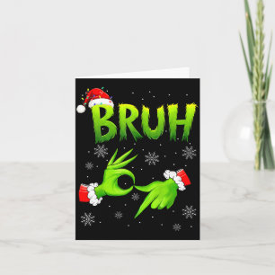 Bruh 67 Six Seven 6 7 Meme Christmas Funny Gen Alp Card