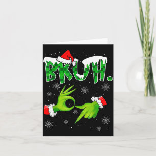 Bruh 67 Six Seven 6 7 Meme Christmas Funny Gen Alp Card