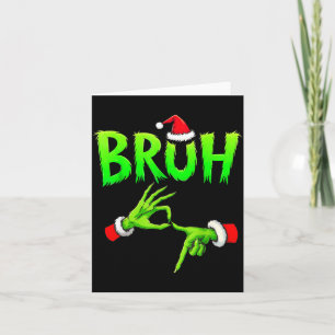 Bruh 67 Six Seven 6 7 Meme Christmas Funny Gen Alp Card