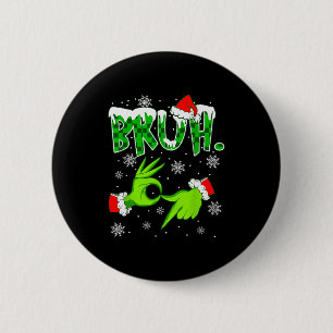 Bruh 67 Six Seven 6 7 Meme Christmas Funny Gen Z S Button