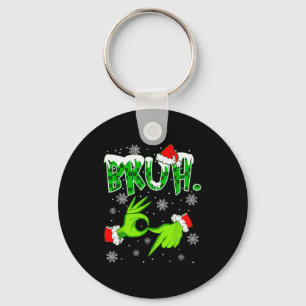 Bruh 67 Six Seven 6 7 Meme Christmas Funny Gen Z S Keychain