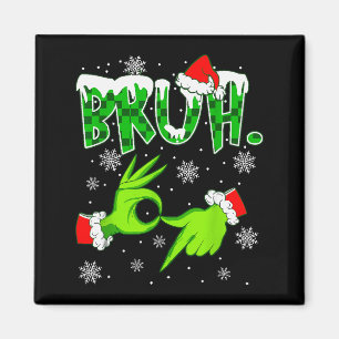 Bruh 67 Six Seven 6 7 Meme Christmas Funny Gen Z S Magnet