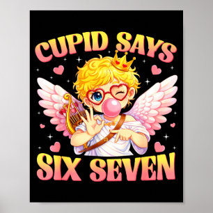 Bruh 67 Six Seven 6 7 Meme Valentines Funny Women Poster