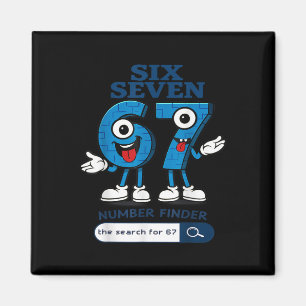 Bruh 67 Six Seven 6-7 Talian Brainrot Meme For Kid Magnet