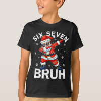 Bruh 67 Six Seven Santa Dabbing Christmas Meme Boy