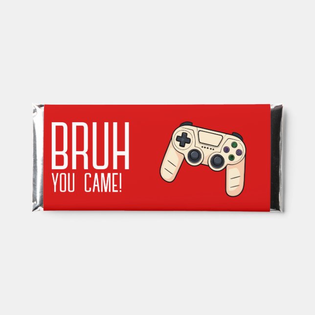 BRUH BIRTHDAY PARTY FAVOR CHOCOLATE HERSHEY BAR FAVORS (Front)