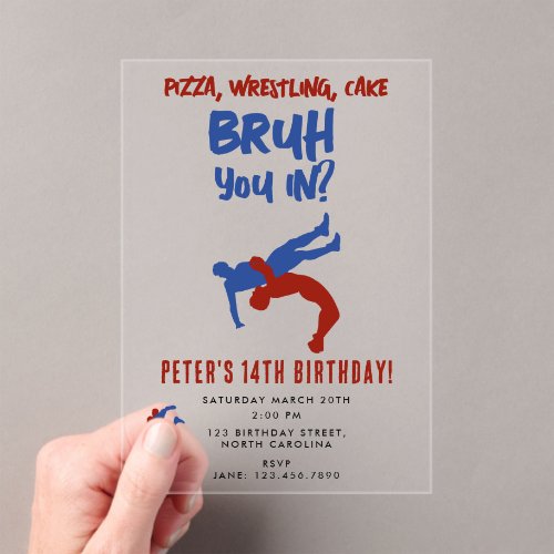 Bruh Boys Teenager Birthday Teen Boy Wrestling