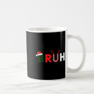 Bruh Christmas Kids Xmas Teens Boys Funny Party Wi Coffee Mug