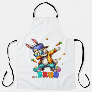 Bruh Dab Bunny Easter Funny Apron