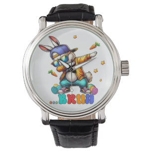Bruh Dab Bunny Easter Funny Watch