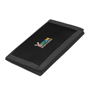 Bruh Easter Bunny Cute Meme For Kids _12 Tri-fold Wallet