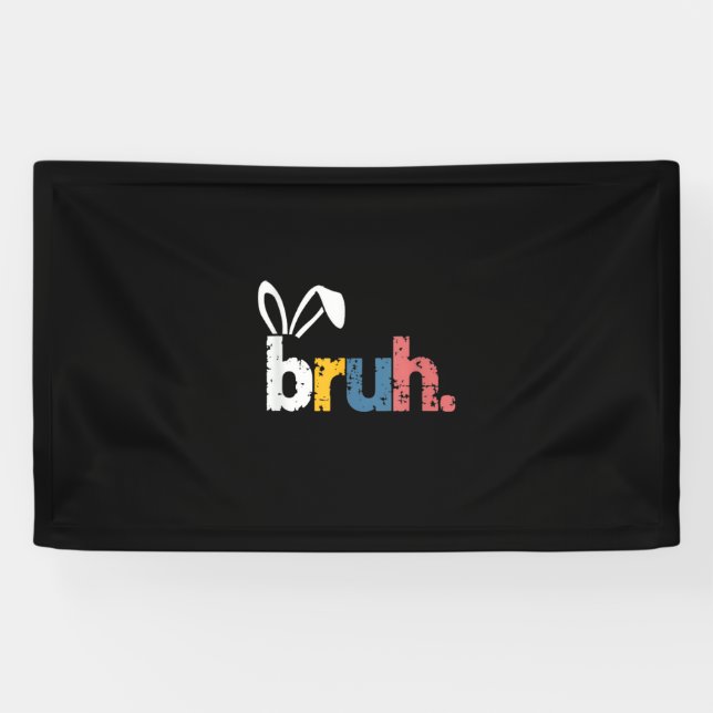 Bruh Easter Bunny Cute Meme For Kids _5 Banner (Horizontal)
