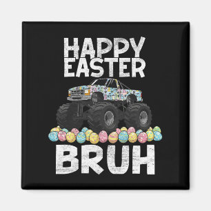 Bruh Easter Day Rabbit Bunny Happy Easter Monster Magnet