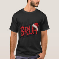 Bruh Funny Christmas Plaid Teens Boys Kids Xmas Pa
