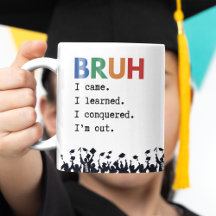 Bruh Funny Graduation Gift Personalised
