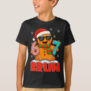 Bruh Gingerbread Six Seven 67 Ice Cream Drip Chris T-Shirt