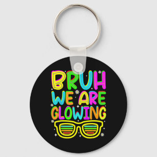 Bruh Glowing in Glowing Era Hello Summer Vacation Keychain