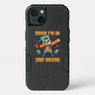 Bruh I'm in 2nd Grade Dabbing Boys Kids Gamer Back iPhone 13 Case