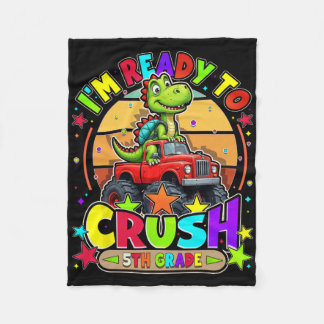 Bruh I'm In 5th Grade Dabbing Boys Kids Gamer Ck T Fleece Blanket