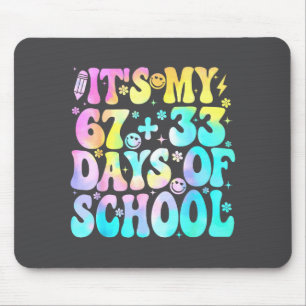 Bruh Its My 67 33 Days Of School Funny Tie Dye 100 Mouse Pad
