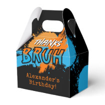 Bruh It's My Birthday Teenager Boy Neon Favor Boxes