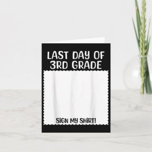 Bruh Its My Last Day Of 3rd Grade Funny Graduation Card