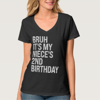 Bruh It's My Niece's 2nd Birthday OMG Princess Cro T-Shirt
