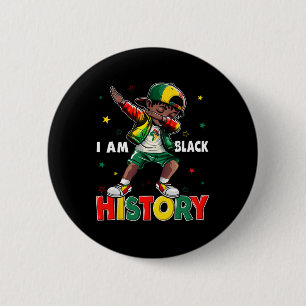 Bruh It's The Black History Month African Dabbing  Button