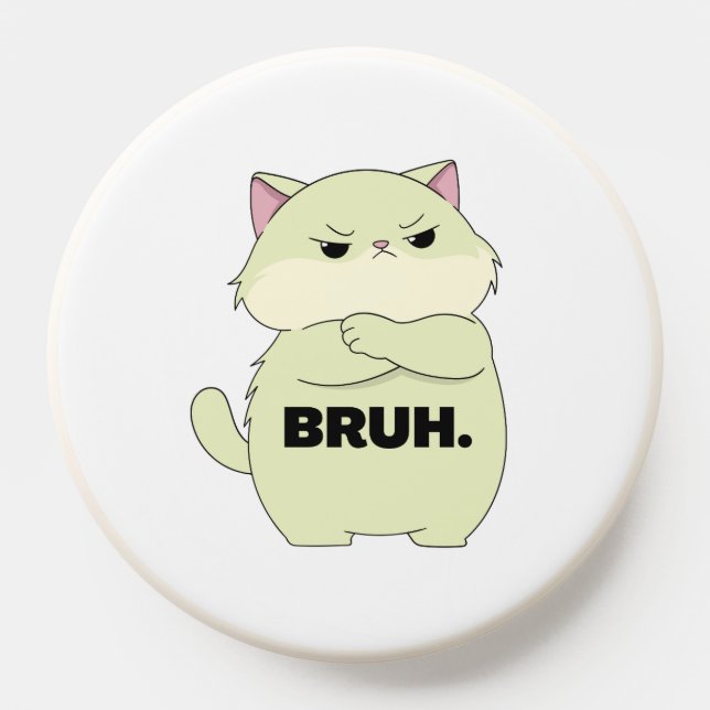Bruh Kitty  PopSocket (Popsocket)