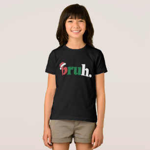Bruh Meme Funny Saying Bro Greeting Christmas Tri-Blend Shirt