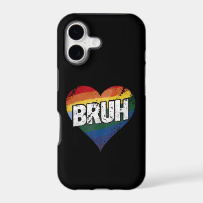 Bruh Meme Funny Saying Bro Greeting Gay LGBT Pride iPhone 17 Case