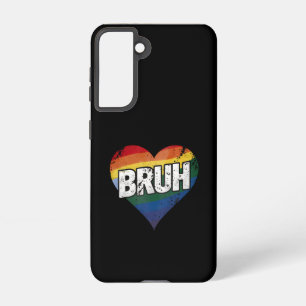 Bruh Meme Funny Saying Bro Greeting Gay LGBT Pride Samsung Galaxy S21 Case