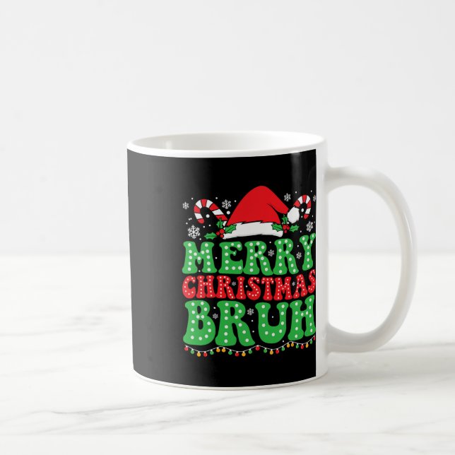 Bruh Meme Funny Saying Bro Greeting Teens Boys Men Coffee Mug (Right)