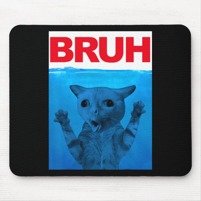 Bruh Meme Funny Saying Brother Greeting Teens Boys Mouse Pad (Front)