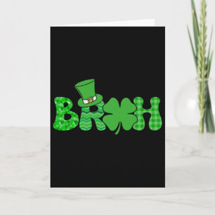 Bruh Meme Funny St Patricks Day Shamrock Irish Card