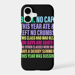 Bruh. No Cap. This Year Ate & Left No Crumbs iPhone 17 Case