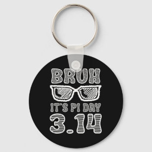 Bruh Pi Day 3.14 Pi Symbol Funny Pi Day Teachers M Keychain