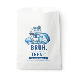 BRUH Please Treat Boys Pool Party Birthday Favor Bag