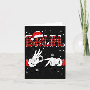 Bruh Six Seven 6 7 Meme Gen Alpha Slang 6 7 Hands Card